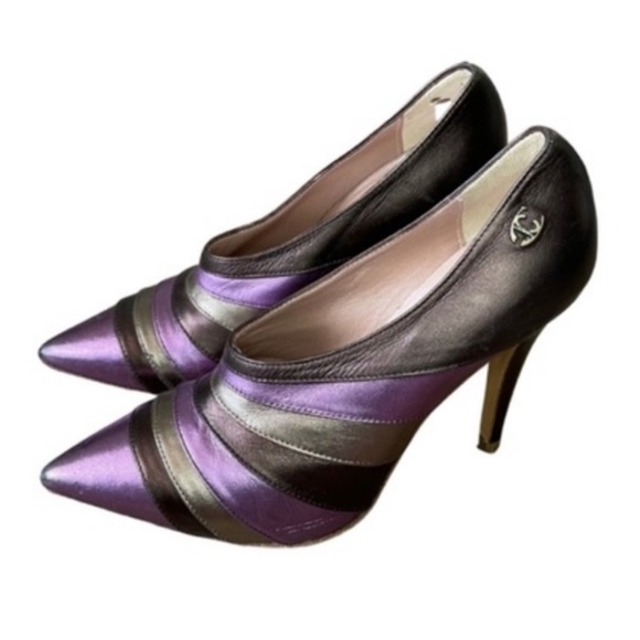 Just Cavalli Metallic Purple Booties | 39.5 - Picture 10 of 10